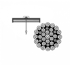 Overhead Crane Rope 35x7 Non-Rotating