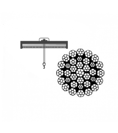 Overhead Crane Rope 35x7 Non-Rotating