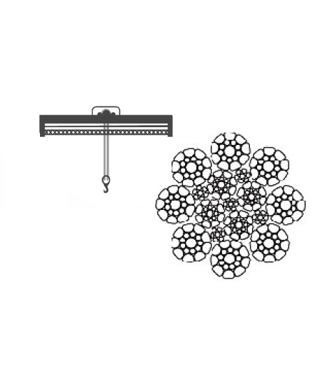 Overhead Crane Rope 8x19 Construction