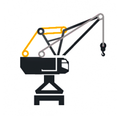 Harbour and Ship Crane Boom Ropes