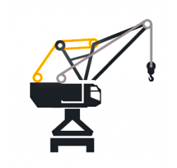 Harbour and Ship Crane Boom Ropes