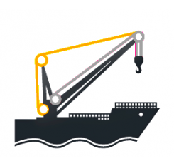 Harbour and Ship Crane Boom Ropes