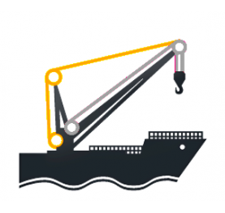 Harbour and Ship Crane Boom Ropes