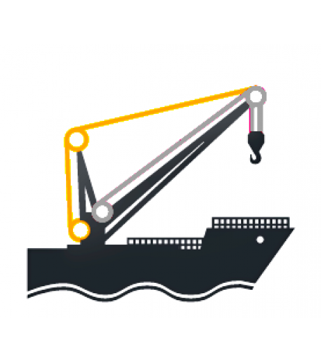 Harbour and Ship Crane Boom Ropes