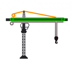 Tower Crane Trolley and Boom Rope