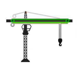 Tower Crane Trolley and Boom Rope