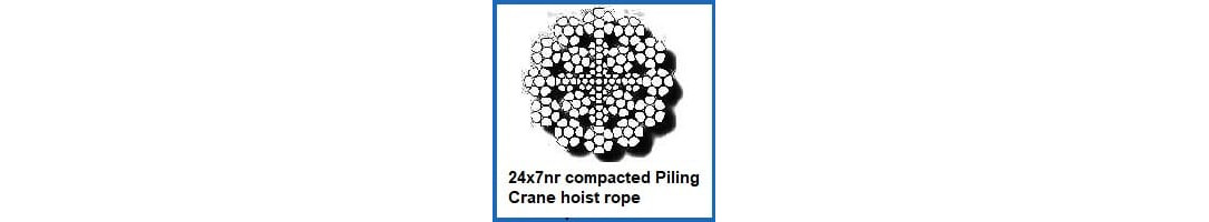 24x7 nr Compacted Piling Crane Hoist Rope 24x7 nr Compacted Piling Crane Hoist Rope