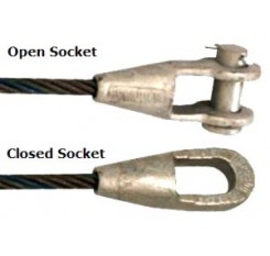 Wire Rope with Socket Ends