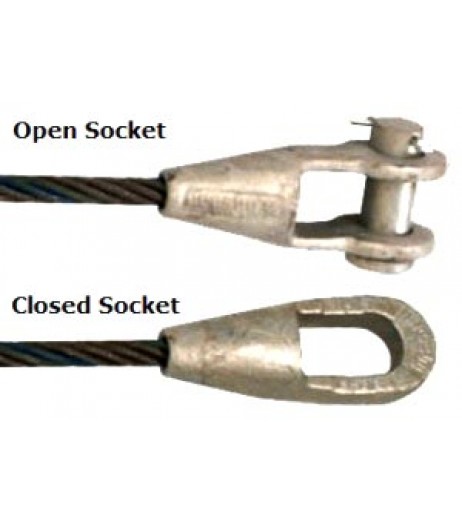 Wire Rope with Socket Ends