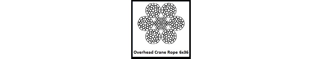 overhead crane rope 6x36 construction