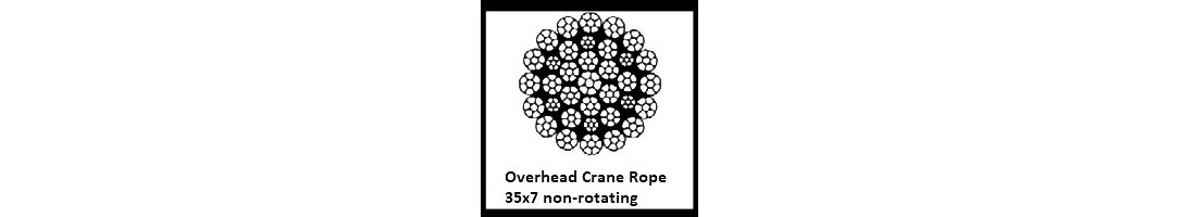 Overhead Crane Rope 35x7 Non-Rotating