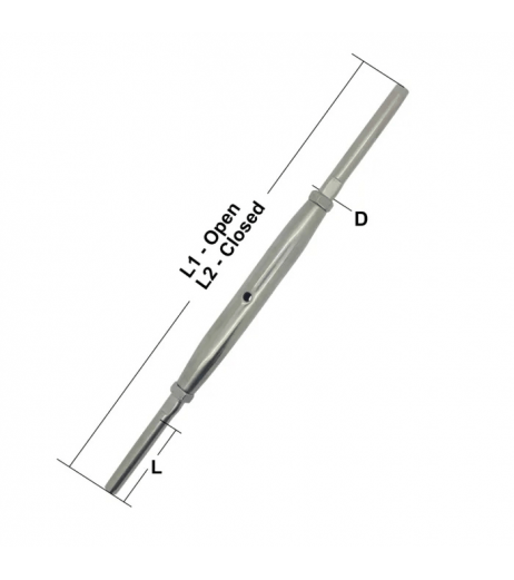 Stainless Rigging Screw – Swage /swage