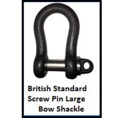 British Standard Screw Pin Large Bow Shackle