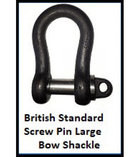 British Standard Screw Pin Large Bow Shackle