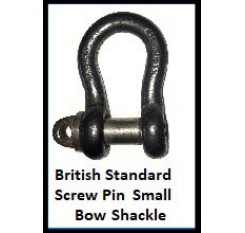 British Standard Small Screw Pin Bow Shackle