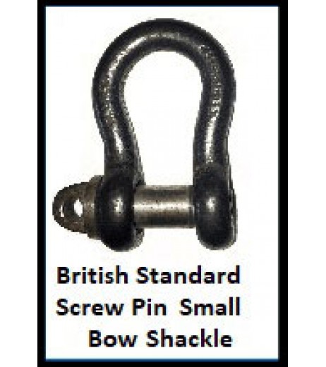 British Standard Small Screw Pin Bow Shackle