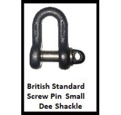 British Standard Screw Pin Small Dee Shackle