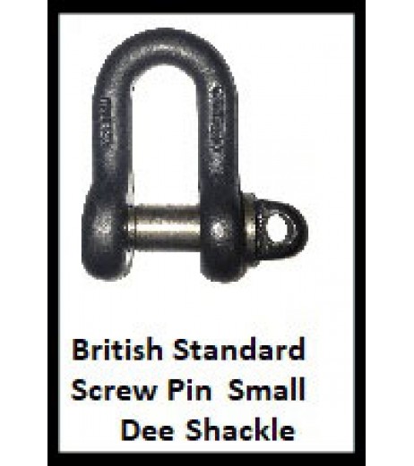 British Standard Screw Pin Small Dee Shackle