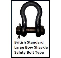 British Standard Large Bow Shackle Safety Bolt Type