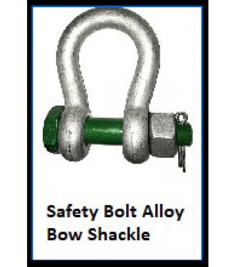 Safety Bolt Alloy Bow Shackle