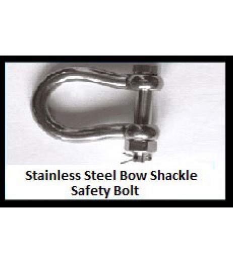 Stainless Steel Bow Shackle – Safety Bolt