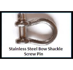 Stainless Steel Bow Shackle Screw Pin