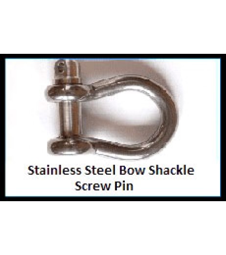 Stainless Steel Bow Shackle Screw Pin