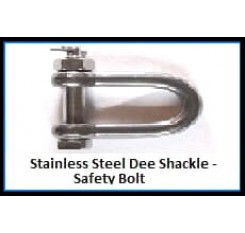 Stainless Steel Dee Shackle – Safety Bolt