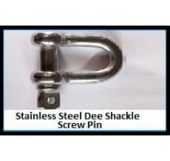 Stainless Steel Dee Shackle – Screw Pin