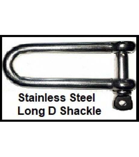 Stainless Steel Long D Shackle