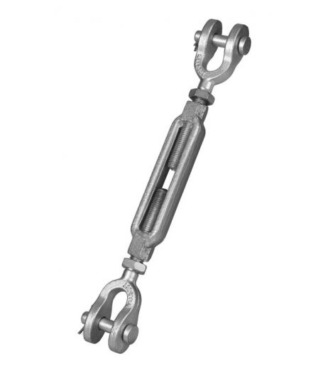 Turnbuckle with Jaw & Jaw – US Style – Galvanised