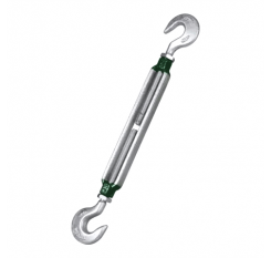 Green Pin Turnbuckle with Hook & Hook