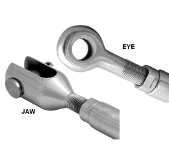 Stainless Lifting Rigging Screw with Jaw & Eye