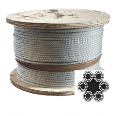 6x24 Fibre Core Galvanized Steel Wire Rope