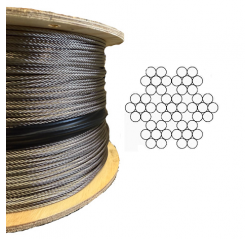 7x7 Wire Core Galvanized Steel Rope