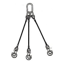 Three Leg Wire Rope Slings