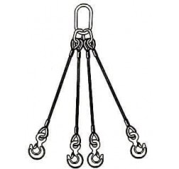 4 Leg Wire Rope Slings