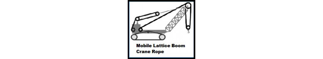 Mobile Lattice Boom Crane Rope