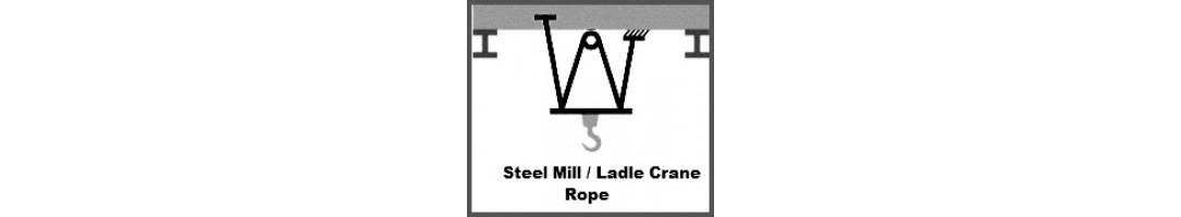 Steel Mill Crane Ropes / Ladle Crane Rope