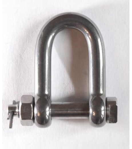 Stainless Steel Dee Shackle – Safety Bolt