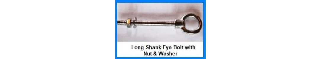 Long Shank Eye bolt C/W Nut & Washer Long Shank Eye bolt C/W Nut & Washer