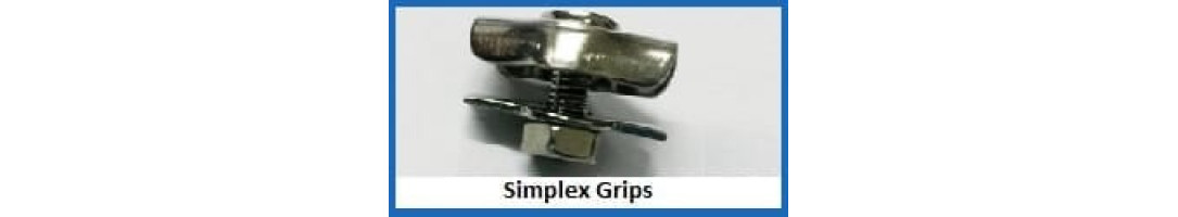 Stainless Steel Simplex Rope Grips Stainless Steel Simplex Rope Grips