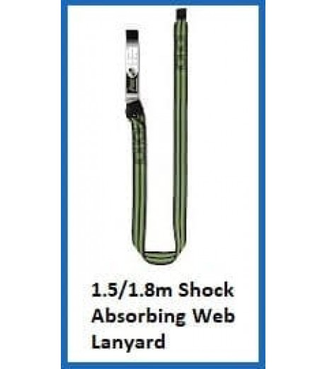 1.5-1.8m Shock Absorbing Webbing Lanyard