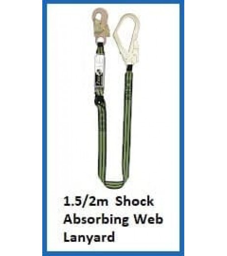 1.5-2m Shock Absorbing Webbing Lanyards