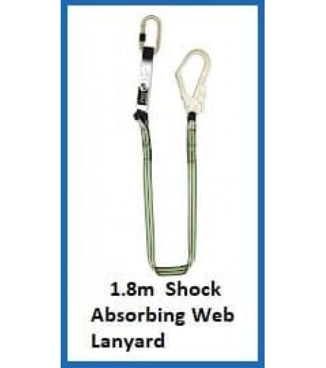 1.8m Shock Absorbing Web Lanyard