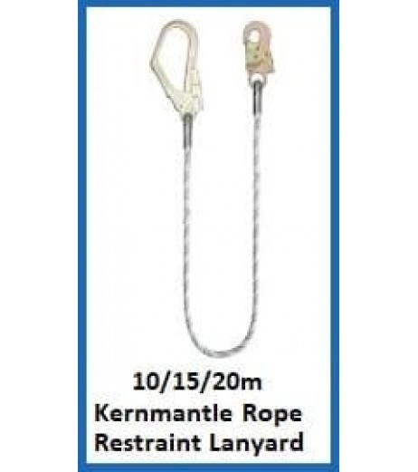 10-15-20m Restraint Kernmantle Rope Lanyard 10-15-20m Restraint Kernmantle Rope Lanyard