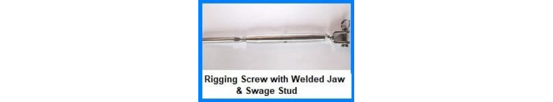 Rigging Screw Welded Jaw & Swage Stud Rigging Screw Welded Jaw & Swage Stud