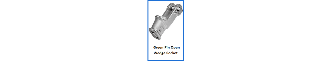 Green Pin Open Wedge Socket Green Pin Open Wedge Socket