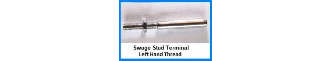 Swage Stud Terminal Left Hand Thread Swage Stud Terminal Left Hand Thread