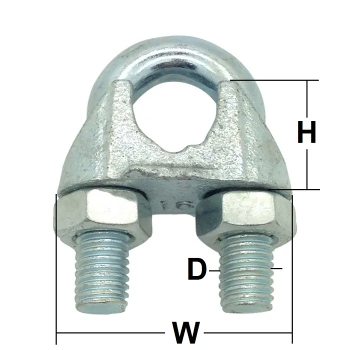 M16 Rope Clamp Commercial Wire Rope Clamps - Rope Services Direct